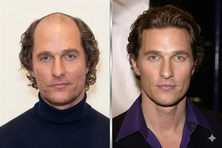 Matthew McConaughey Hair Transplant: Before and After